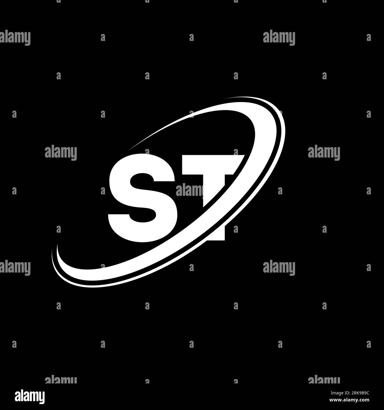 st-s-t-letter-logo-design-initial-letter-st-linked-circle-uppercase