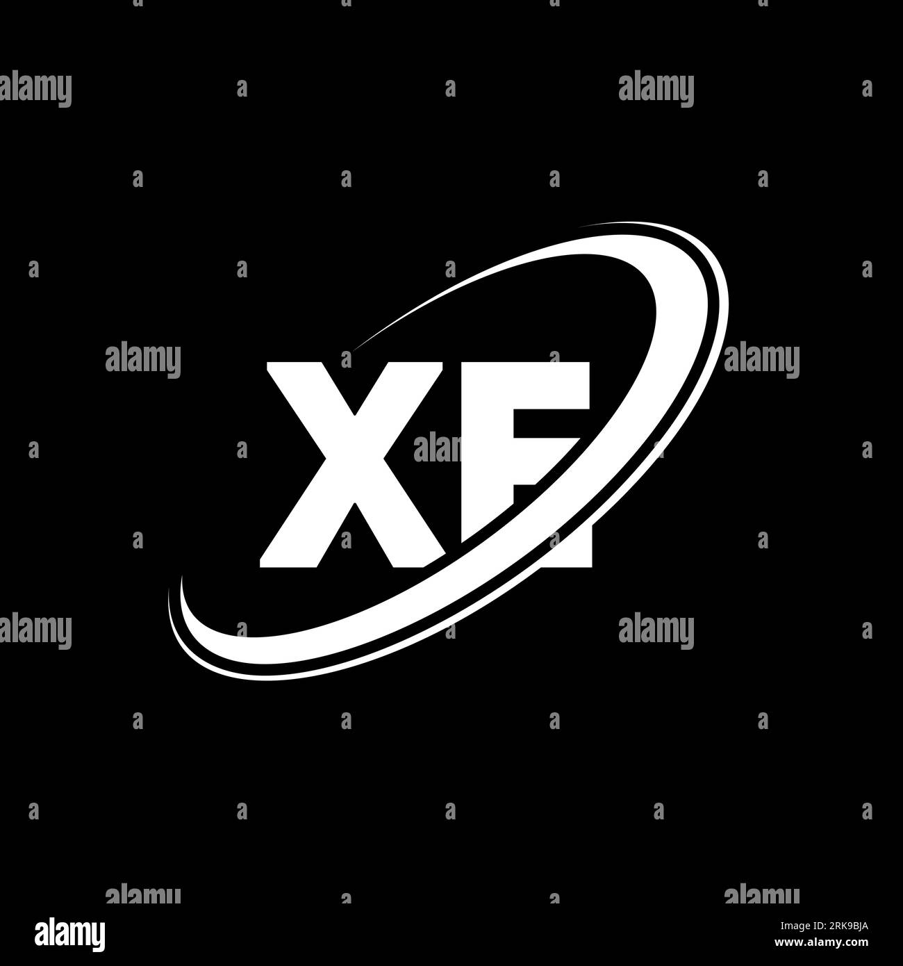 XE X E letter logo design. Initial letter XE linked circle uppercase ...