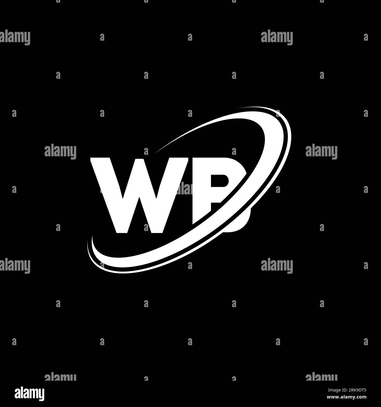 WB W B letter logo design. Initial letter WB linked circle uppercase ...