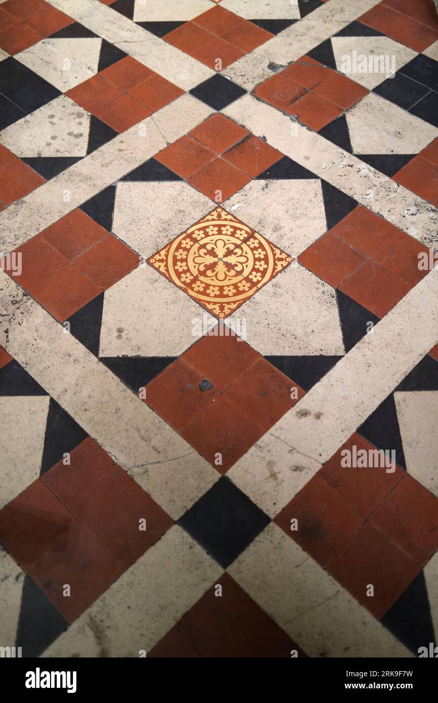 Floor Tiles in All Saints Church Margaret Street London England UK ...