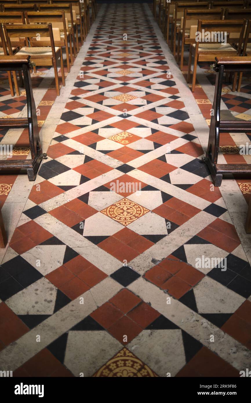 Floor Tiles in All Saints Church Margaret Street London England UK ...