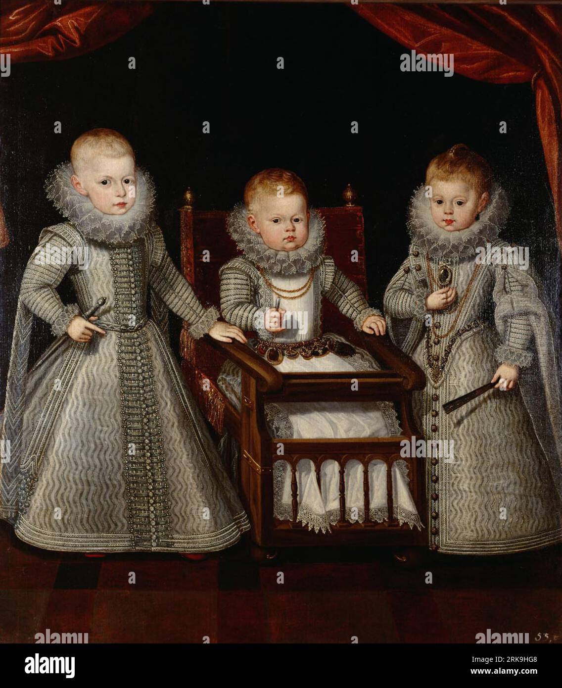The children of Philip III of Spain (Ferdinand, Alfonso and Margarita ...