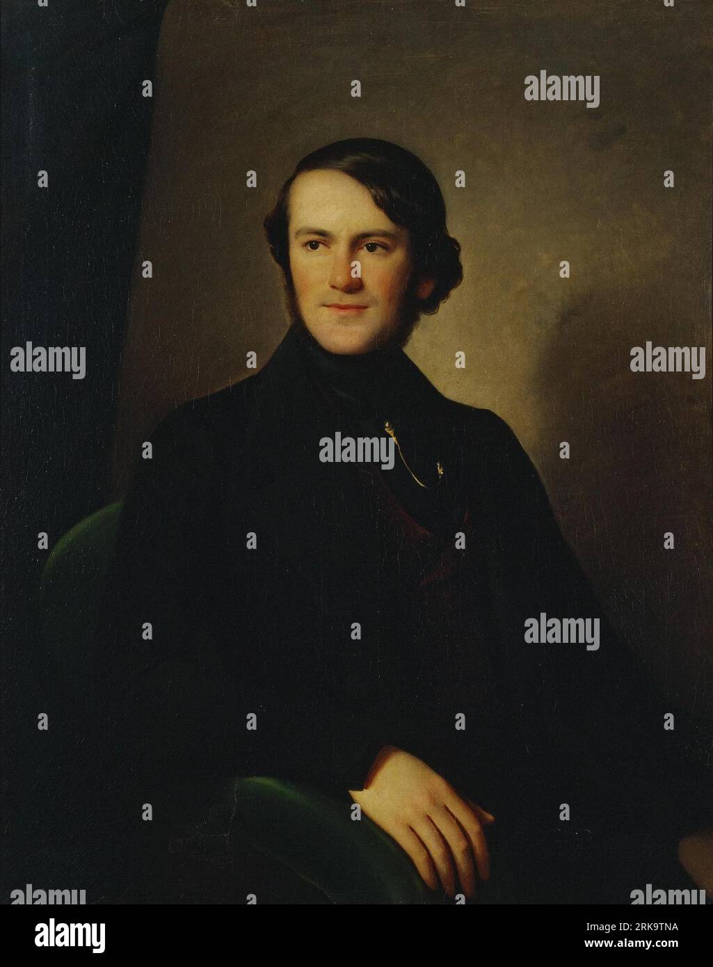 Portrait of Baron Alexander Stieglitz 1840-x by Charles de Steuben Stock Photo
