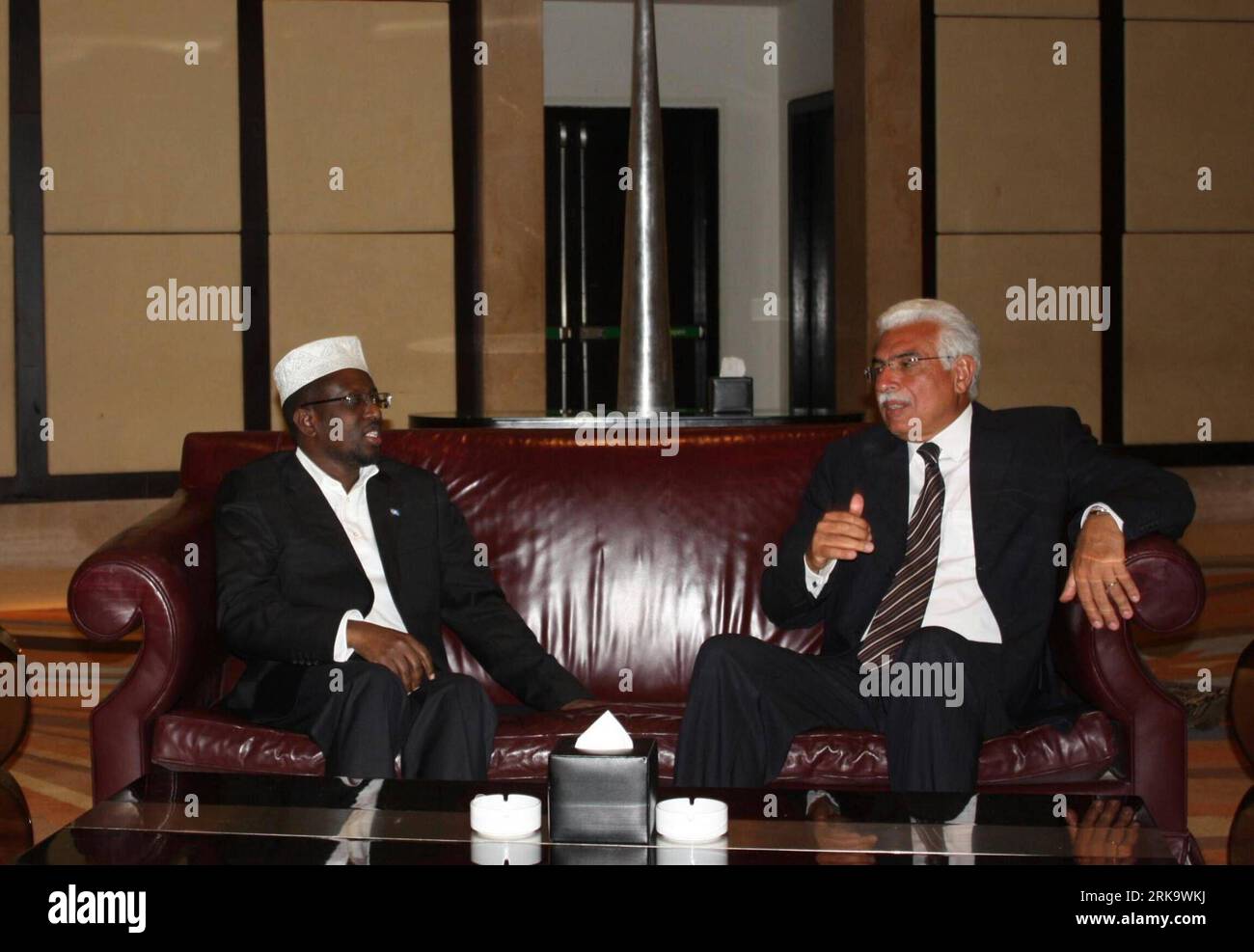 Egyptian prime minister ahmed nazif hi-res stock photography