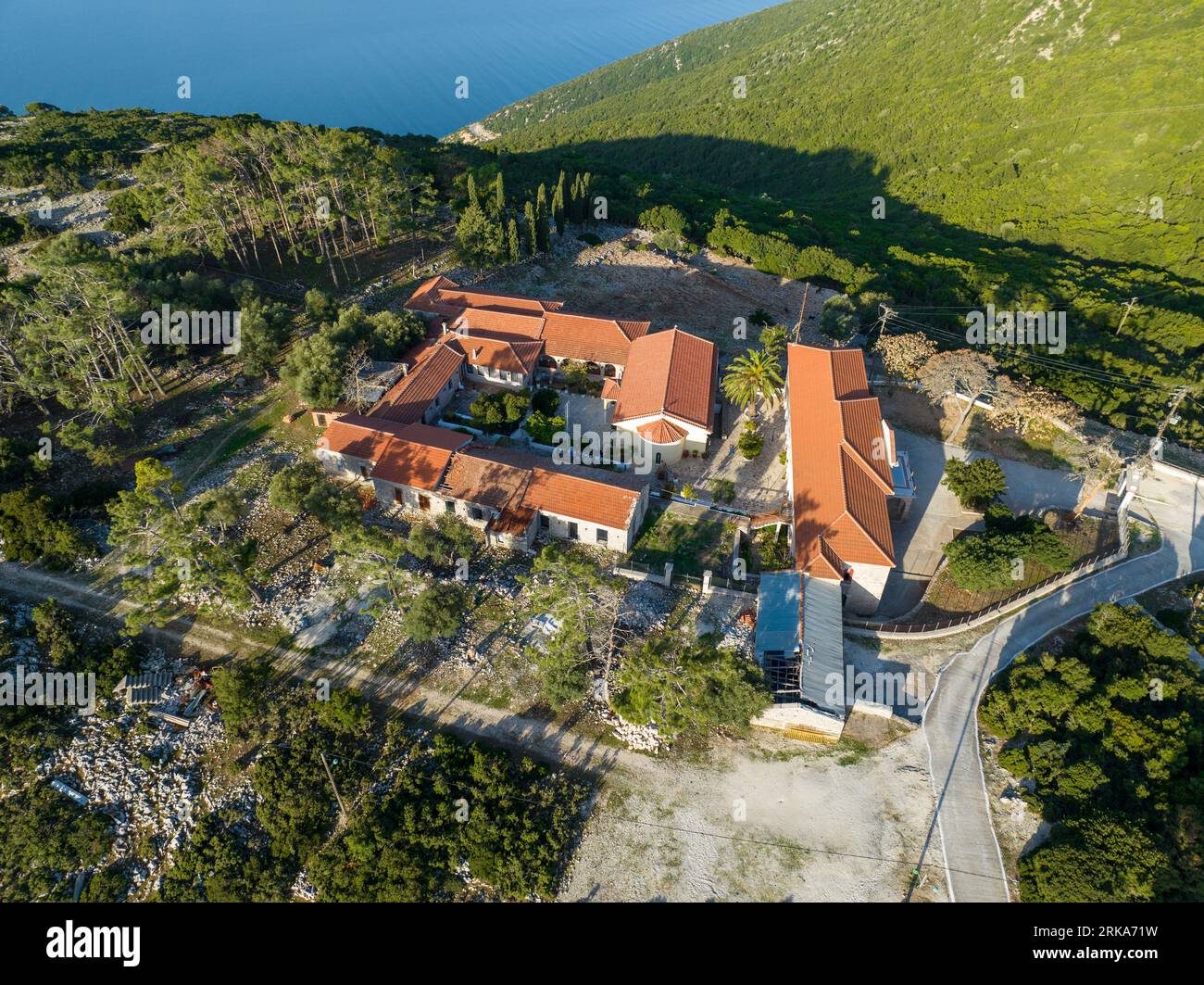 Kathara Monastery, Ithaca, Greece Stock Photo