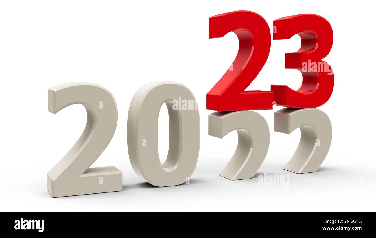 2022-2023-change-represents-the-new-year-2023-three-dimensional
