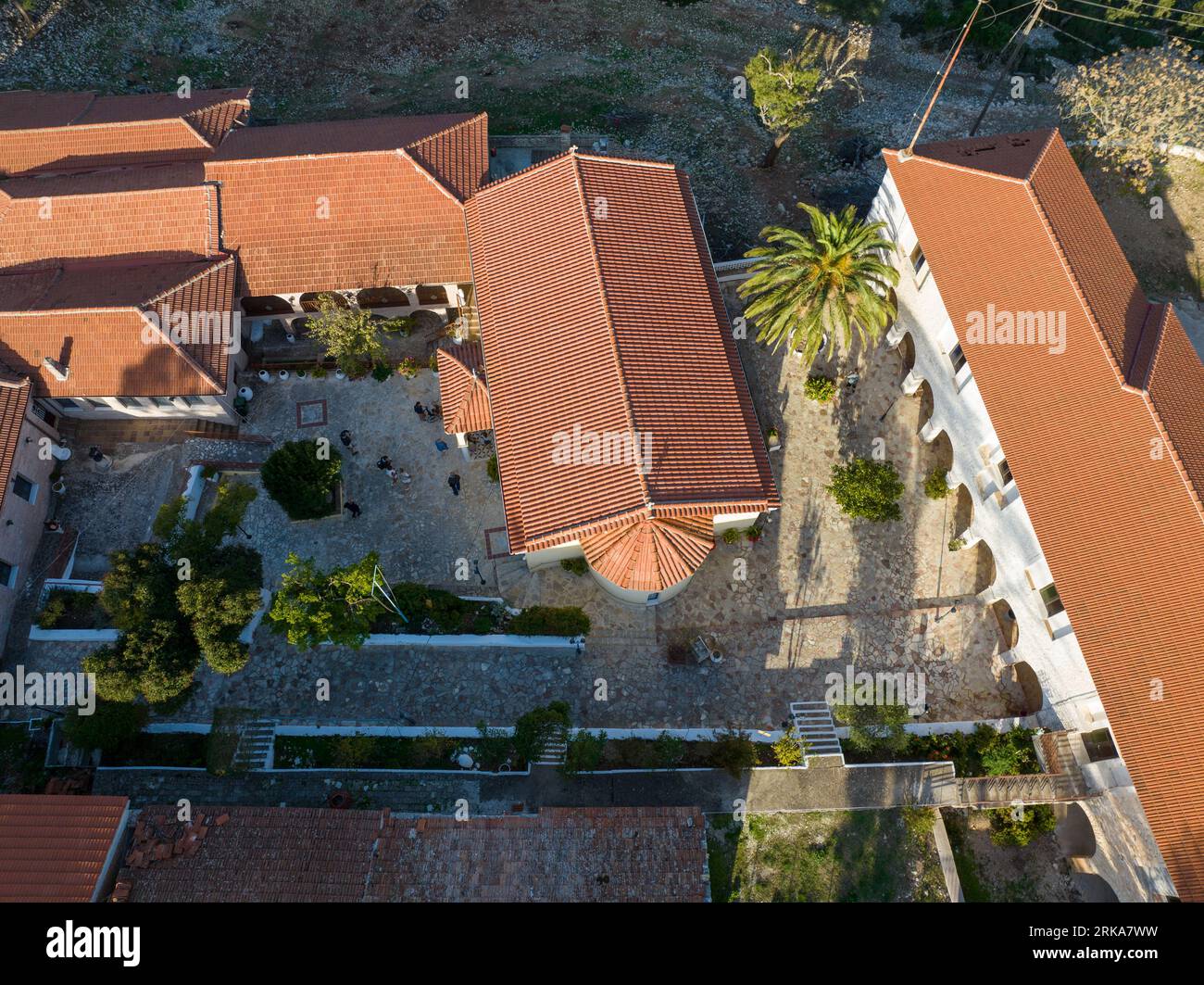 Kathara Monastery, Ithaca, Greece Stock Photo