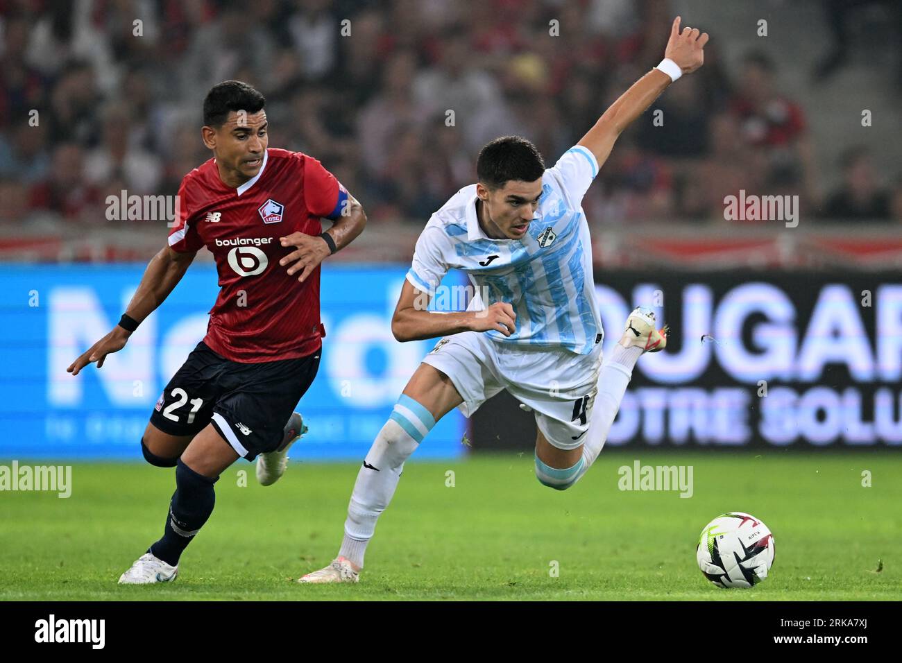 Alen Halilovic of HNK Rijeka in action during the 1st leg of