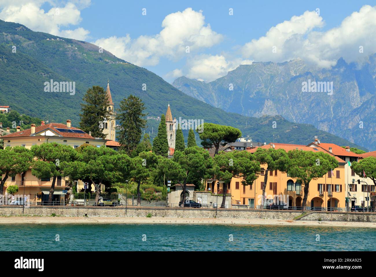 Domaso town, Lake Como (Lago di Como), Italy Stock Photo