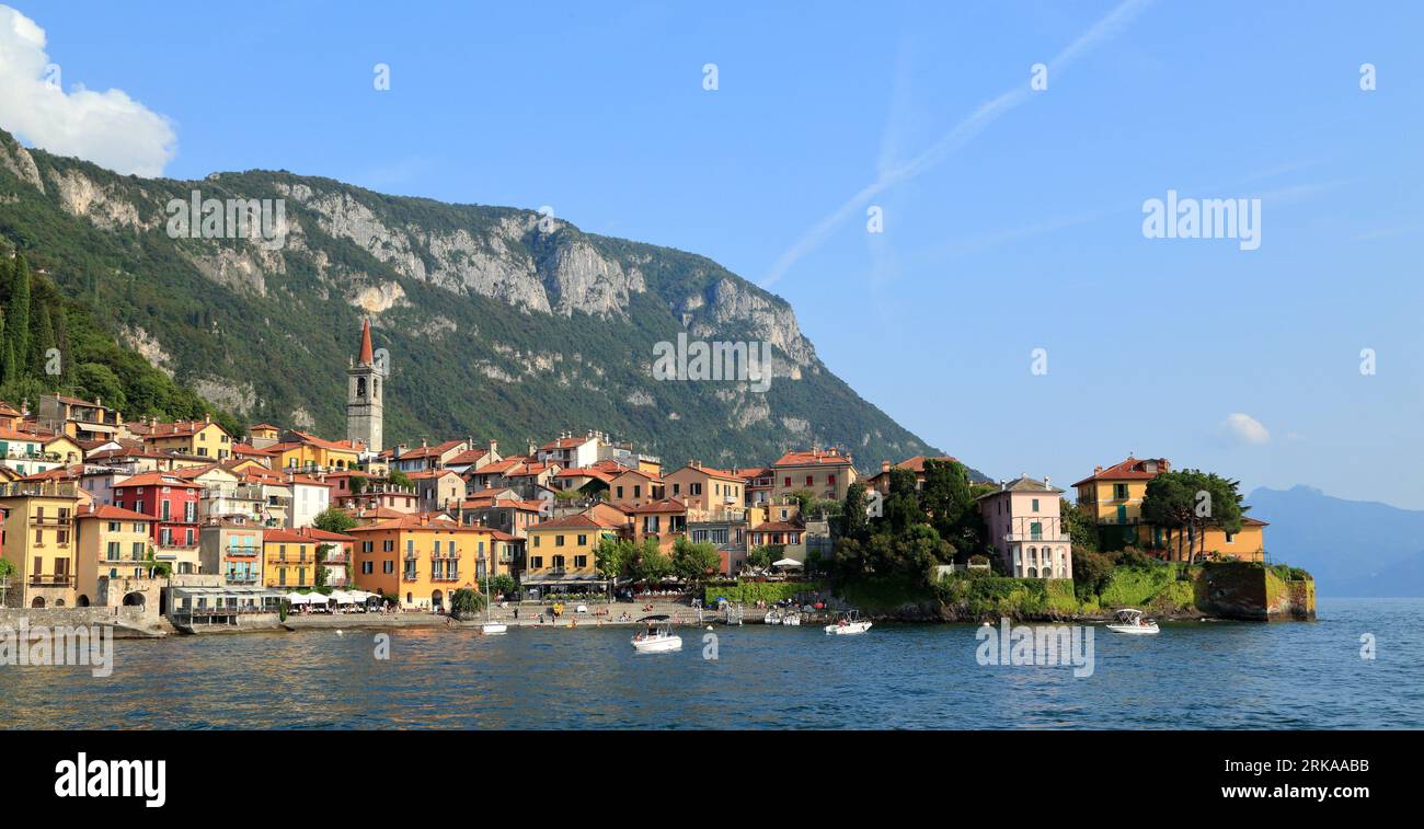 Varenna town, Lake Como (Lago di Como), Italy Stock Photo