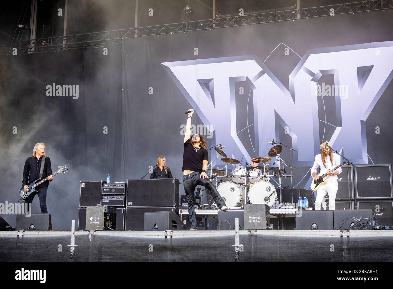 Solvesborg, Sweden. 09th, June 2023. The Norwegian heavy metal band TNT