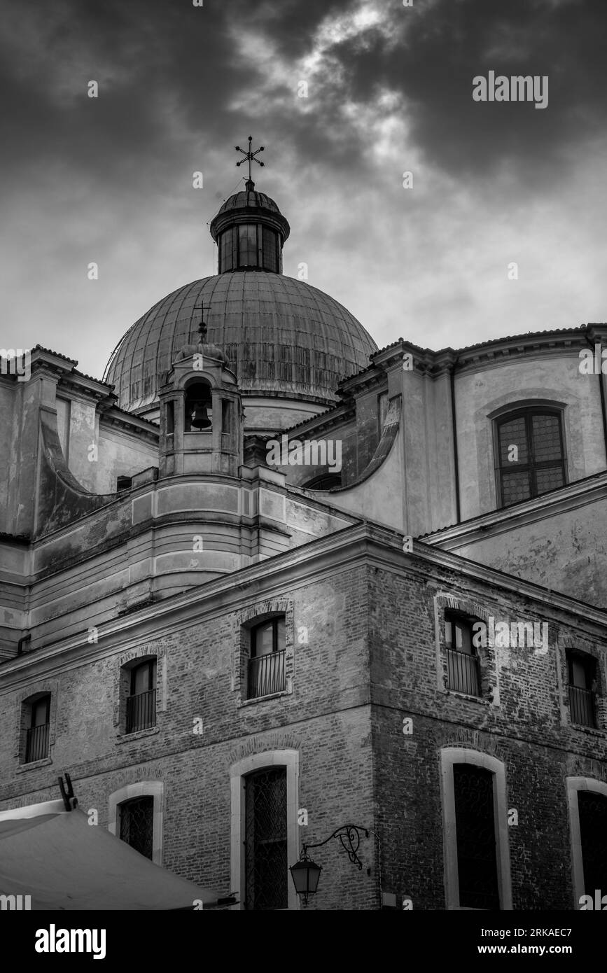 church, historic monument in the center of Venice, architectural style Stock Photo