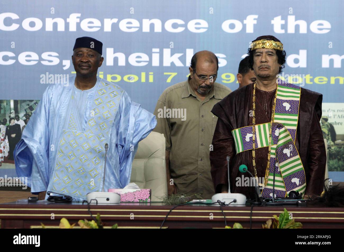 Libyan president muammar gaddafi hi-res stock photography and