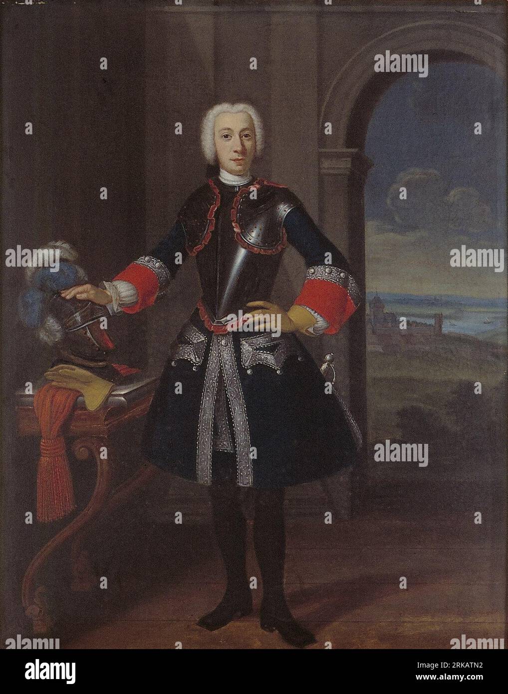 Jan Nicolaas Verschoor (1715-1749) between 1736 and 1755 by Theodorus Caenen Stock Photo