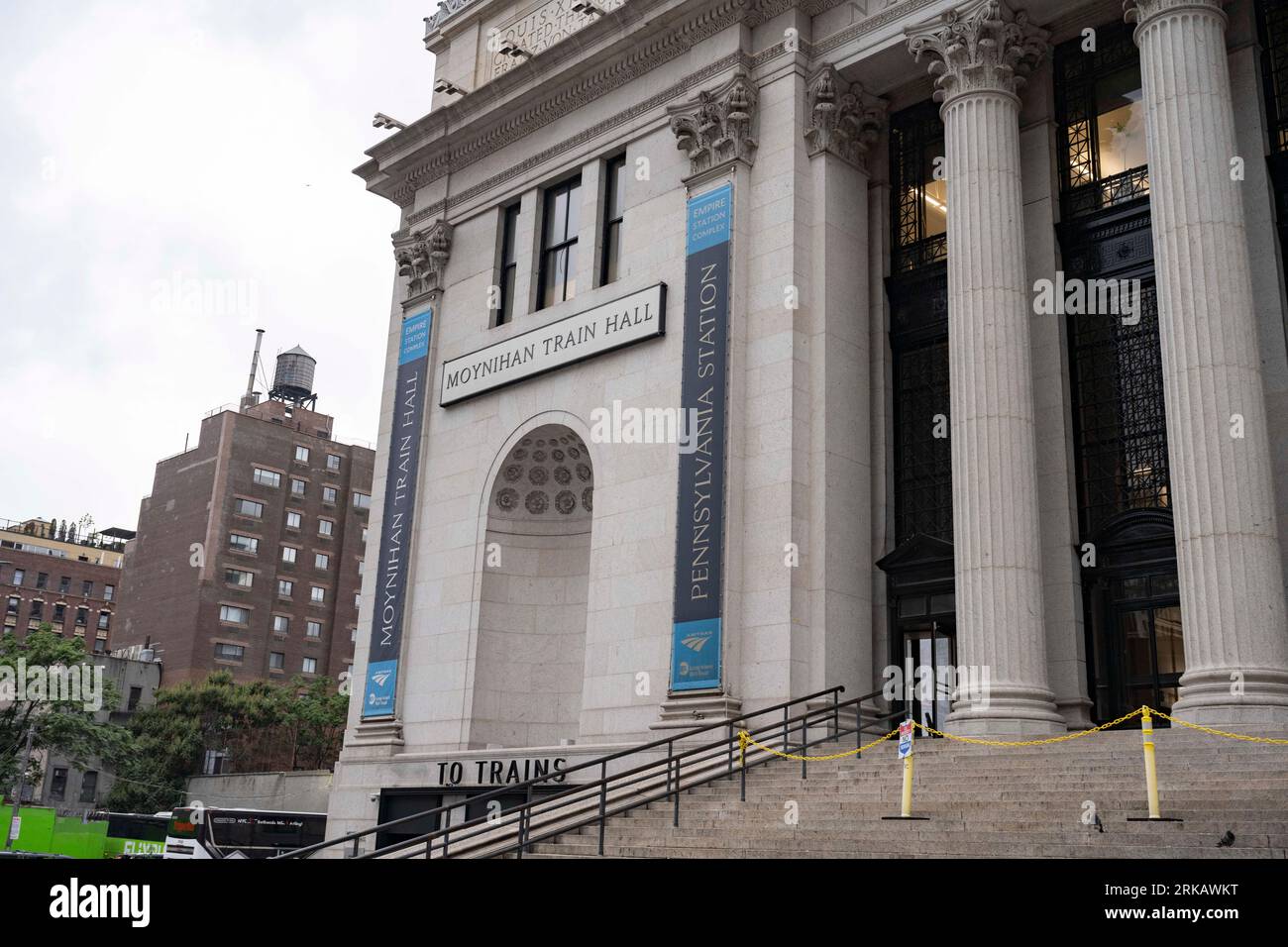 New York, New York, USA. 24th Aug, 2023. The Moynihan Train Hall