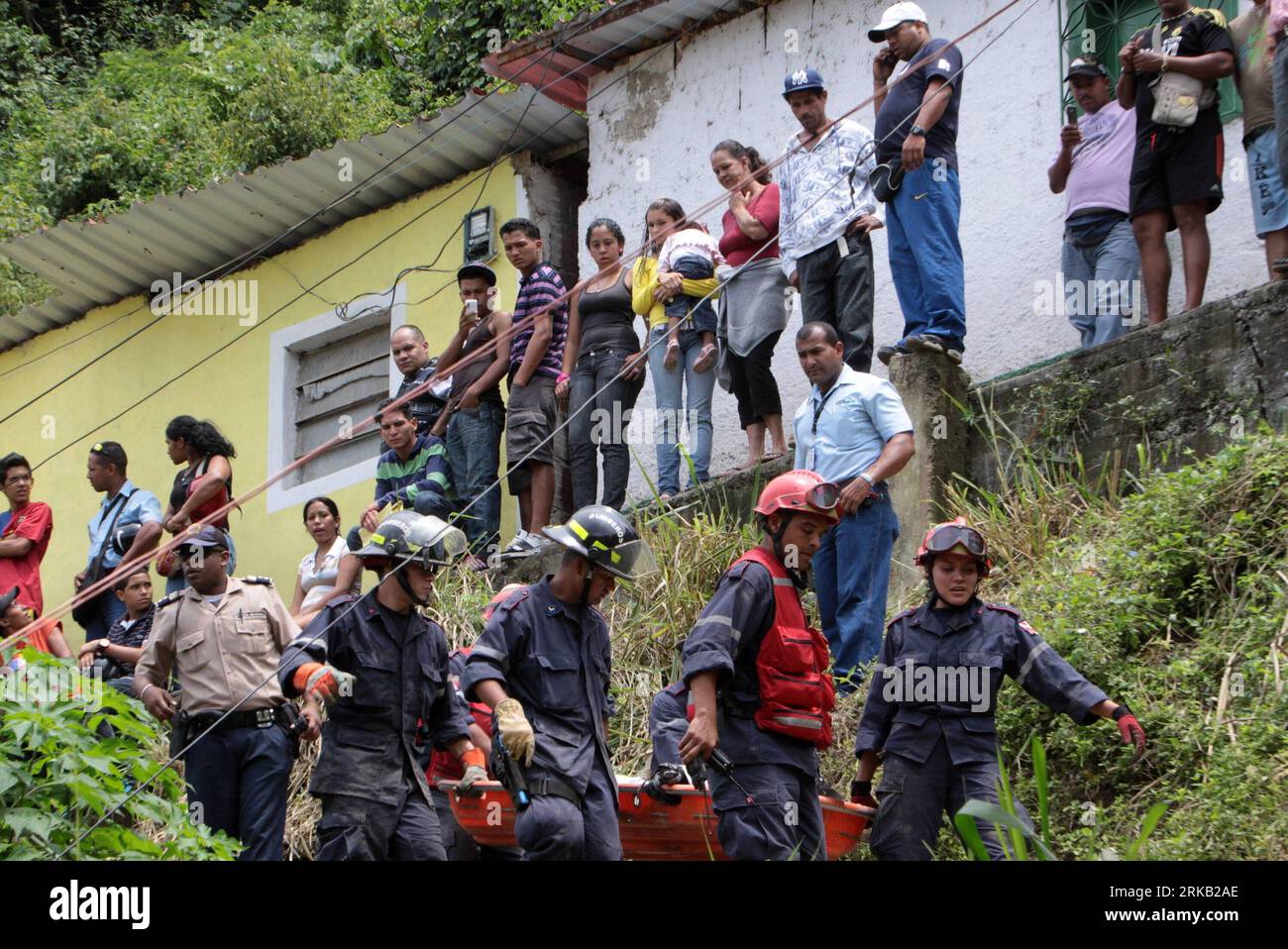 Bildnummer: 54450080  Datum: 21.09.2010  Copyright: imago/Xinhua (100922) -- CARACAS, Sept. 22, 2010 (Xinhua) -- Fire fighters carry an injured resident after a landslide in a slum in Caracas, capital of Venezuela, Sept. 21, 2010. Several residents were injured by the landslide due to continuous heavy rains. (Xinhua) (lyi) VENEZUELA-CARACAS-COLLAPSE PUBLICATIONxNOTxINxCHN Gesellschaft Erdrutsch Wetter kbdig xdp 2010 quer  o0 Suche, Rettungskräfte, Feuerwehr, Bergung, Verletzte, Opfer    Bildnummer 54450080 Date 21 09 2010 Copyright Imago XINHUA 100 922 Caracas Sept 22 2010 XINHUA Fire Fighters Stock Photo
