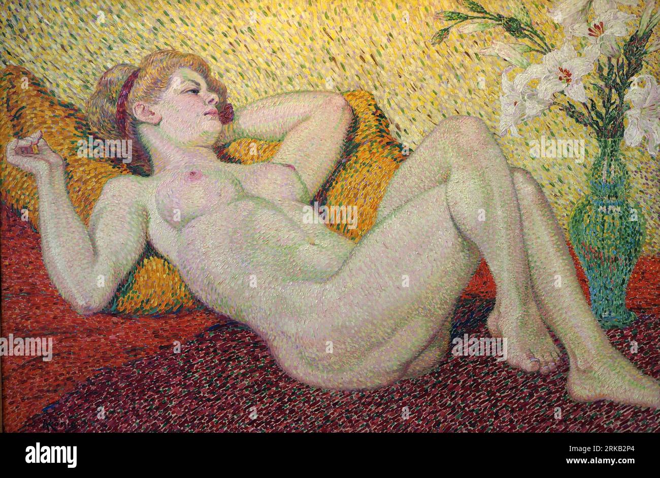 Liegender Akt 1910 by Albert König Stock Photo