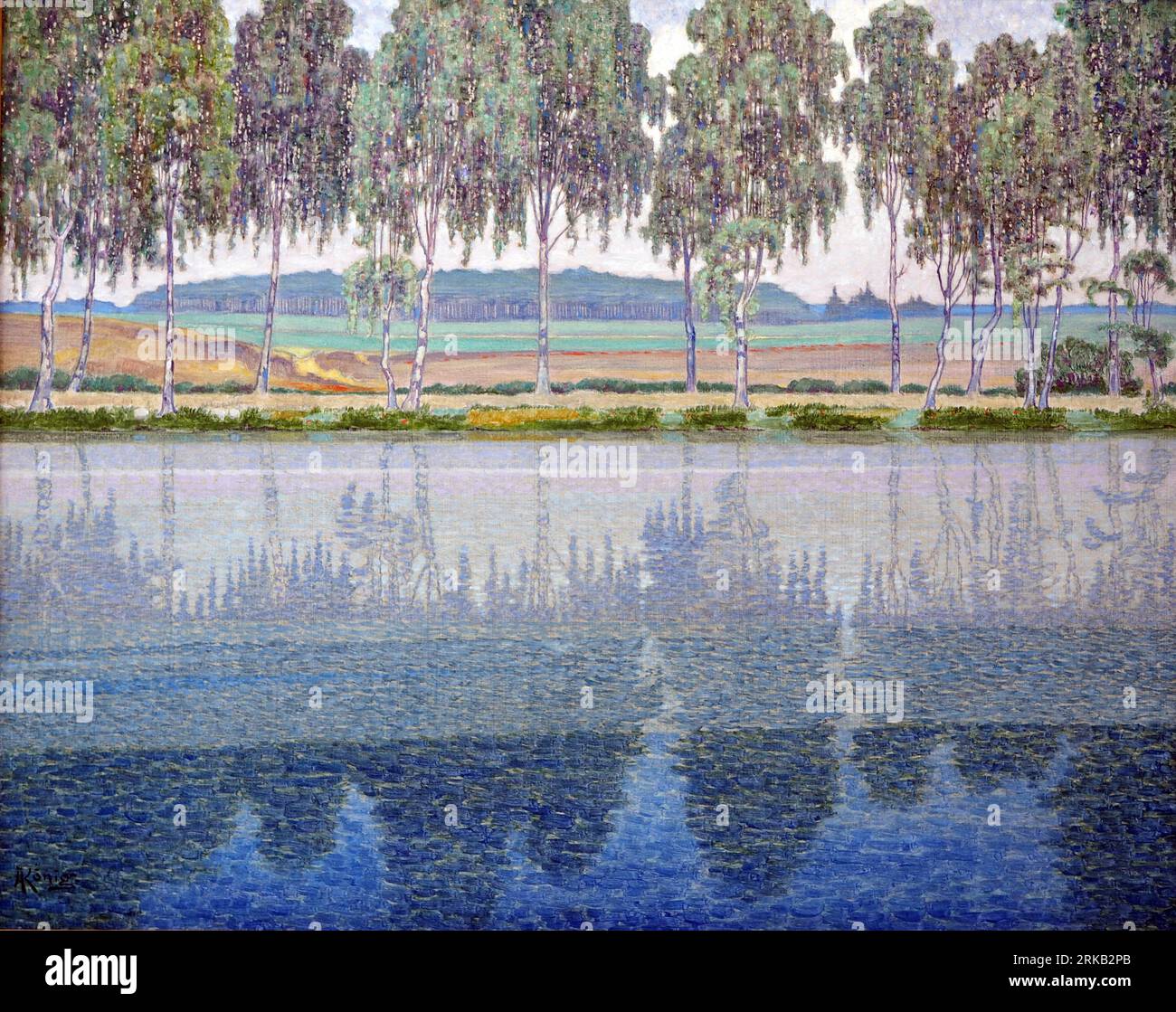 Birken am See 1932 by Albert König Stock Photo
