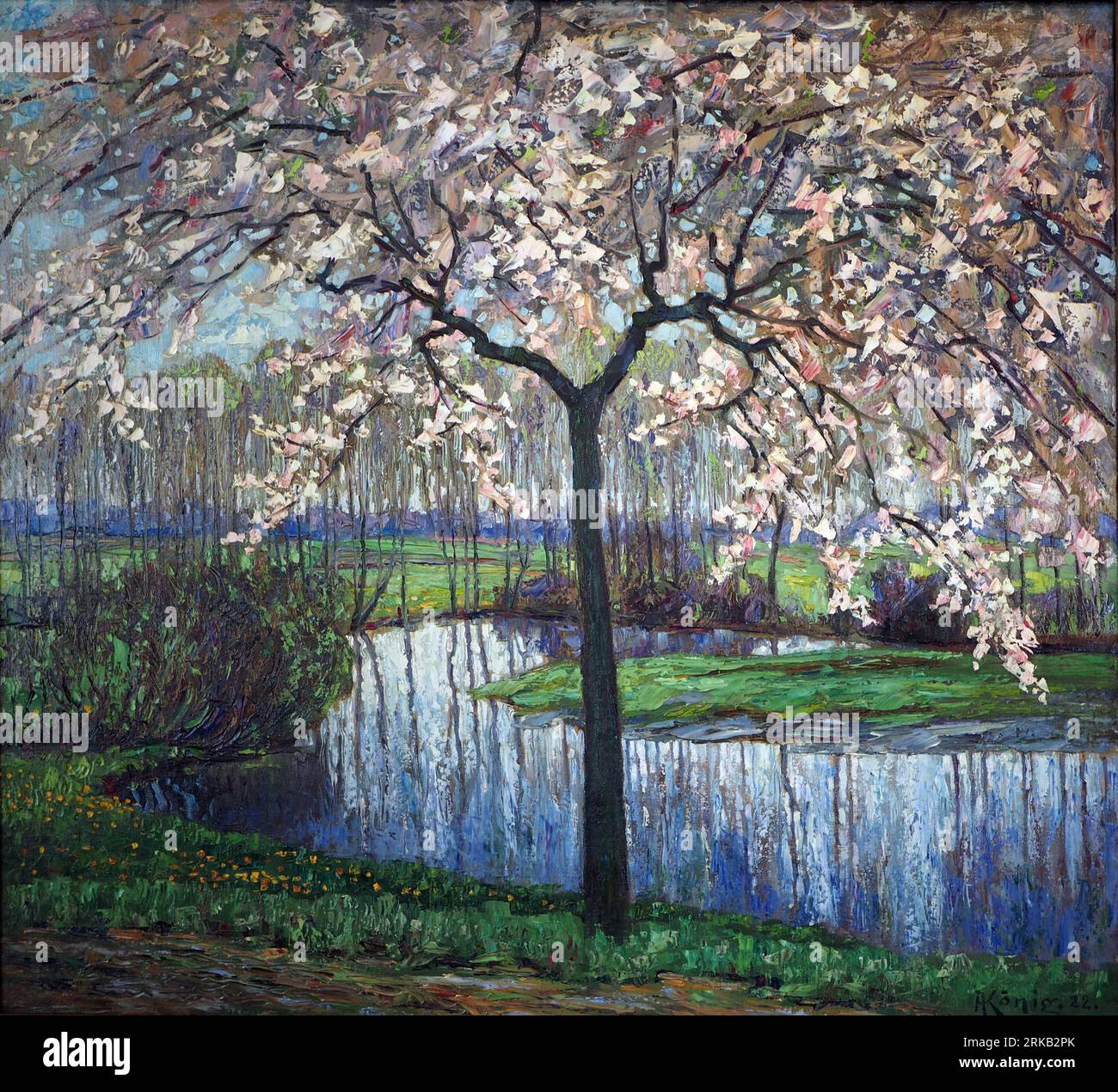 Blühender Baum 1922 by Albert König Stock Photo