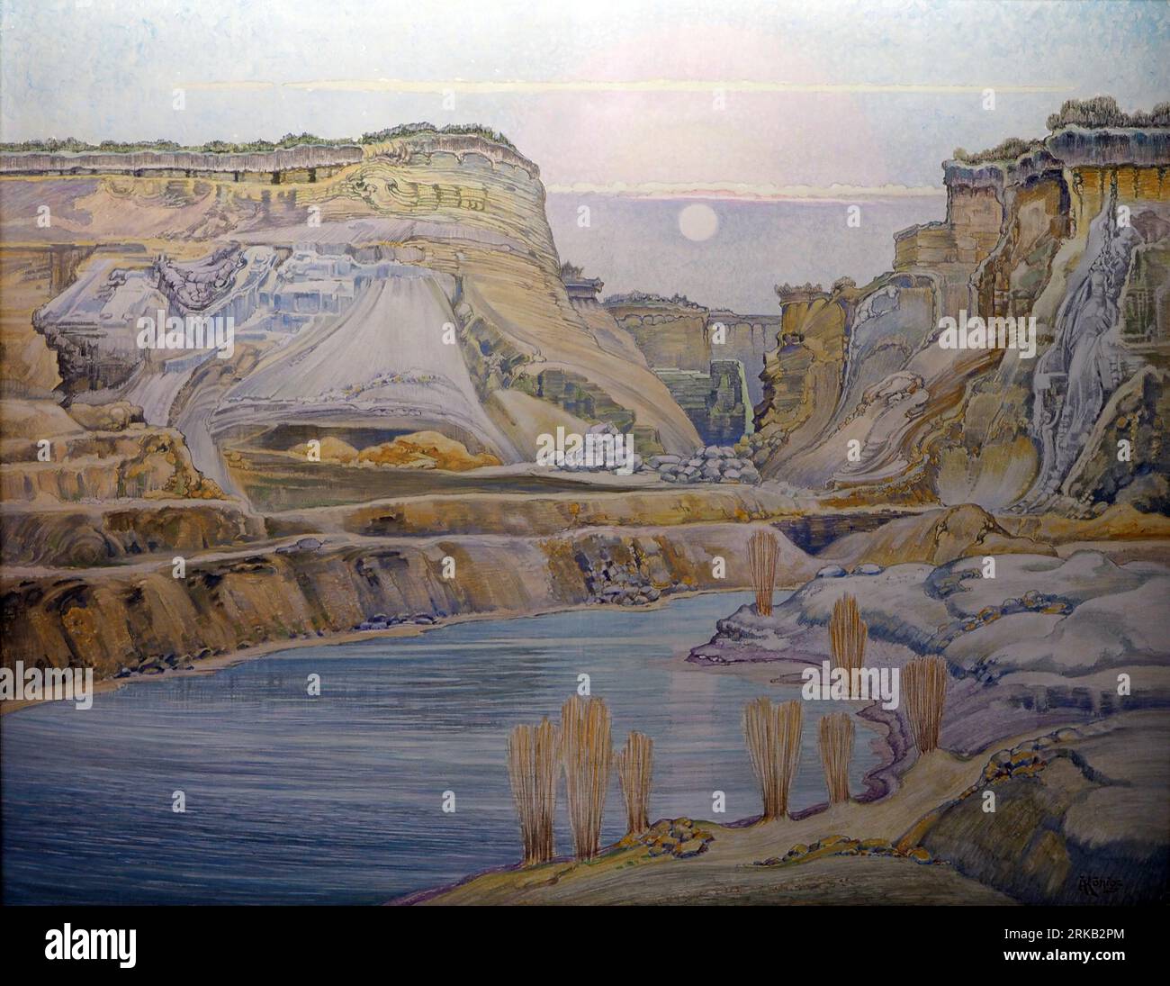 Das tote Wasser circa 1940 by Albert König Stock Photo