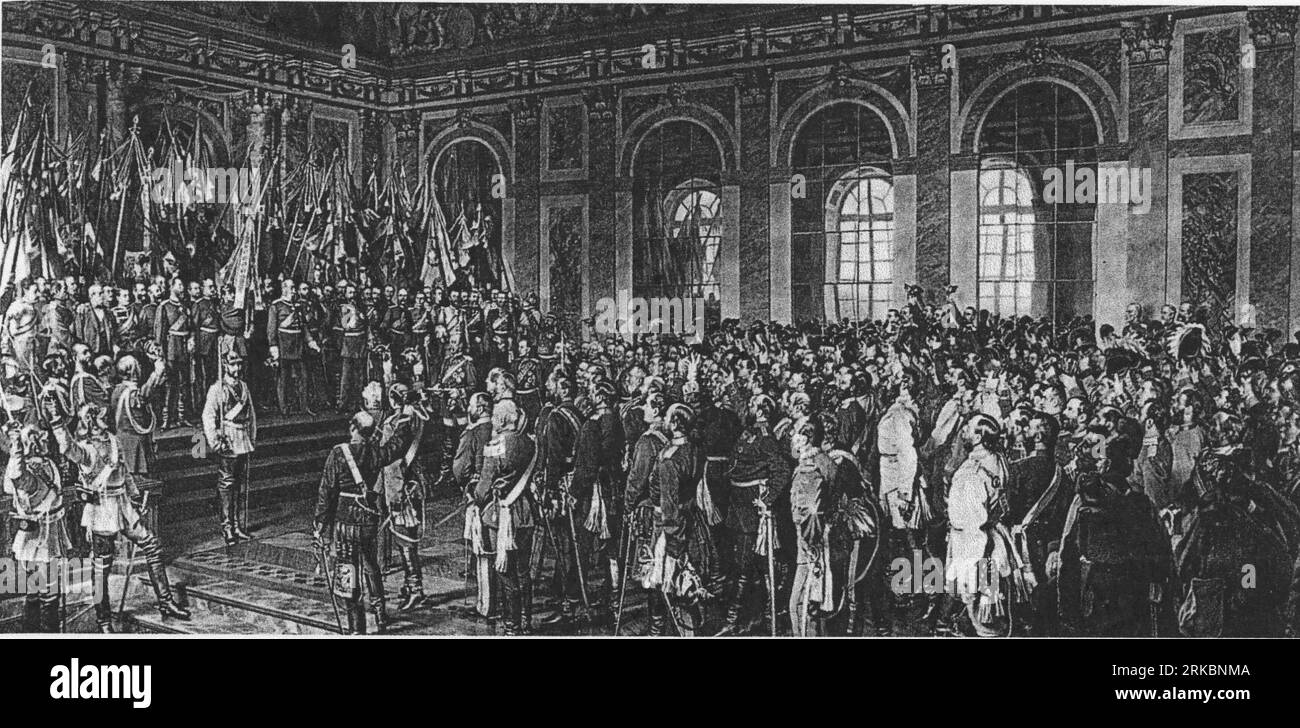 The imperial proclamation 1871 1877 by Anton von Werner Stock Photo