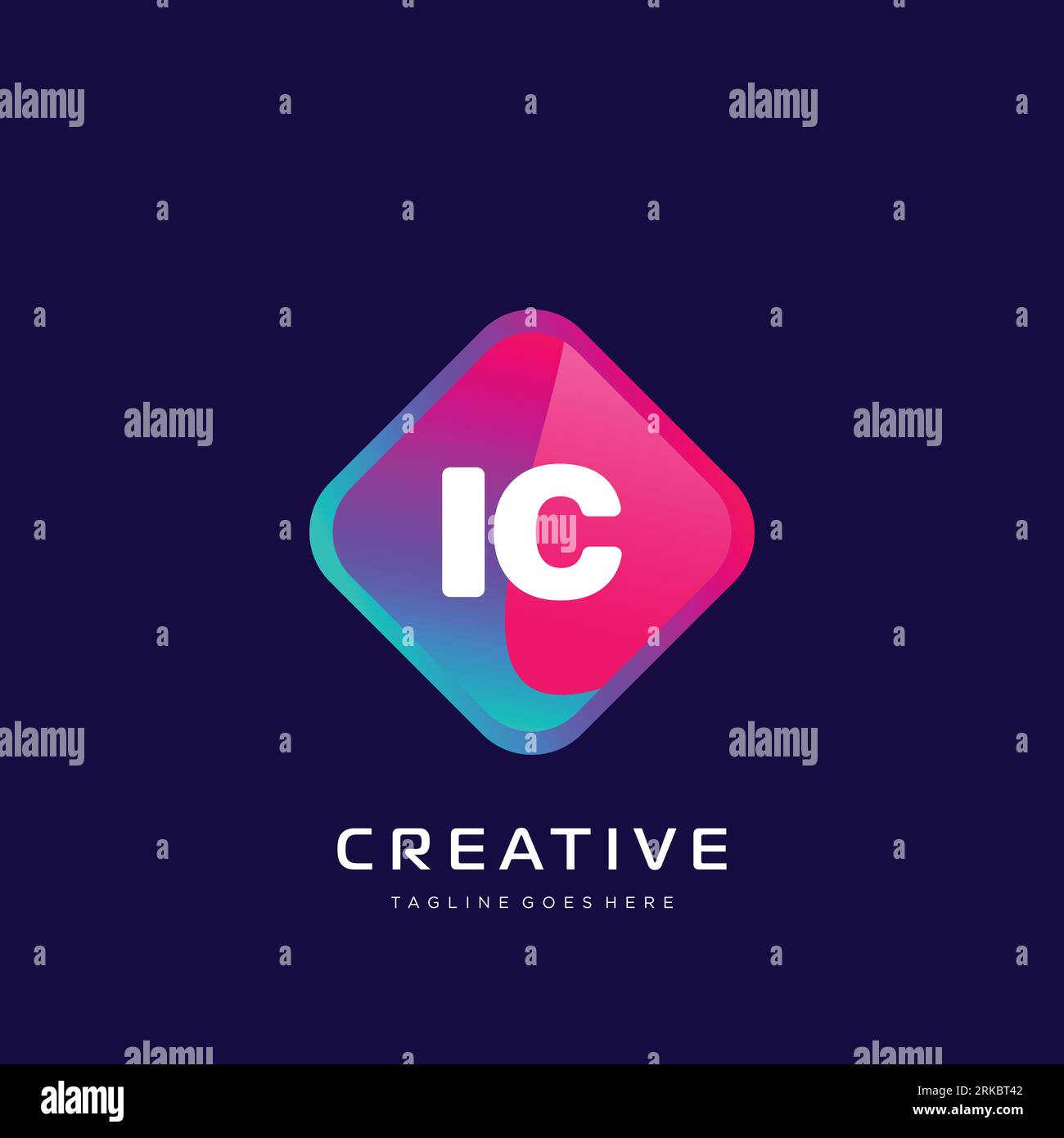 initial logo With Colorful template vector. Stock Vector