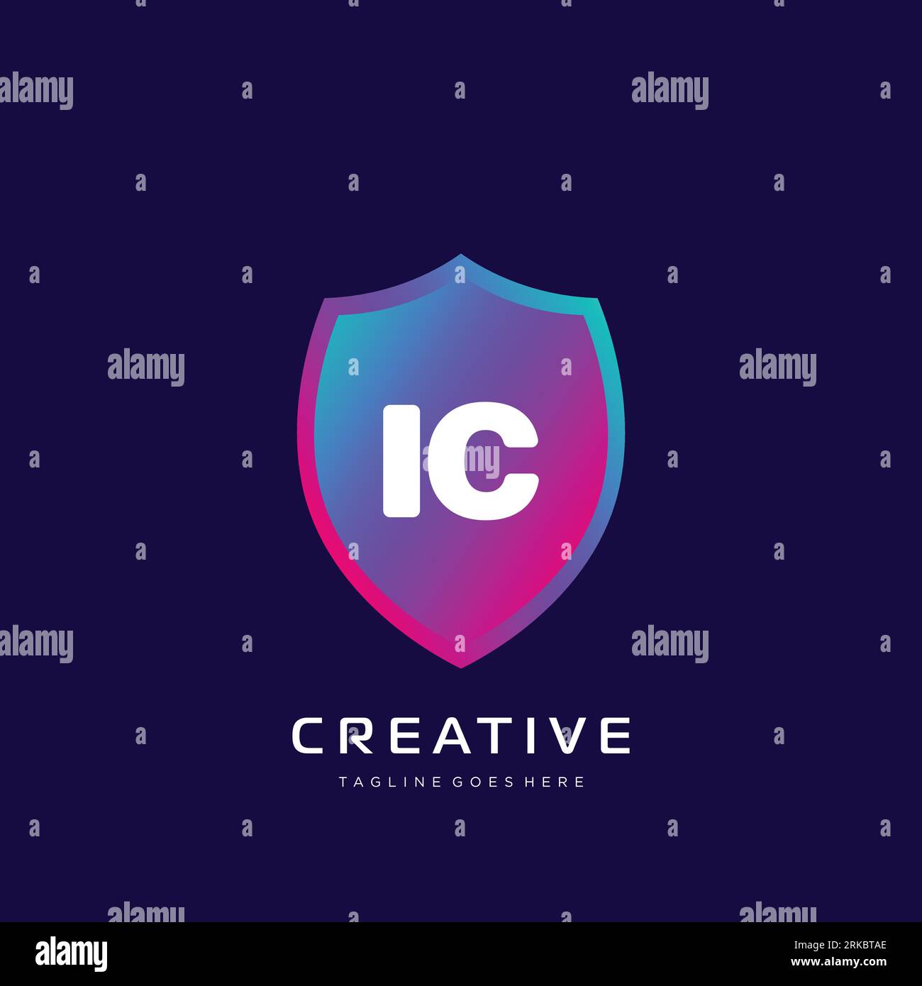 initial logo With Colorful template vector. Stock Vector