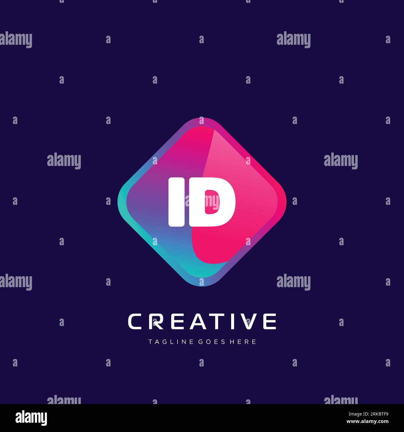 initial logo With Colorful template vector. Stock Vector