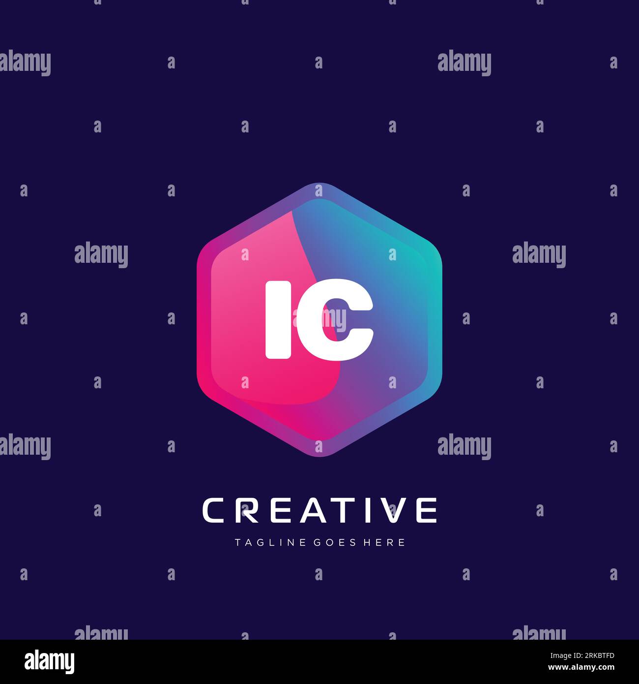 initial logo With Colorful template vector. Stock Vector