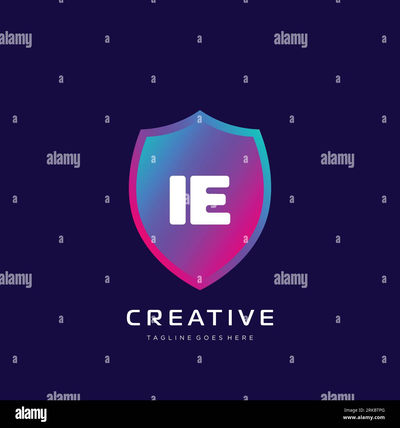 initial logo With Colorful template vector. Stock Vector