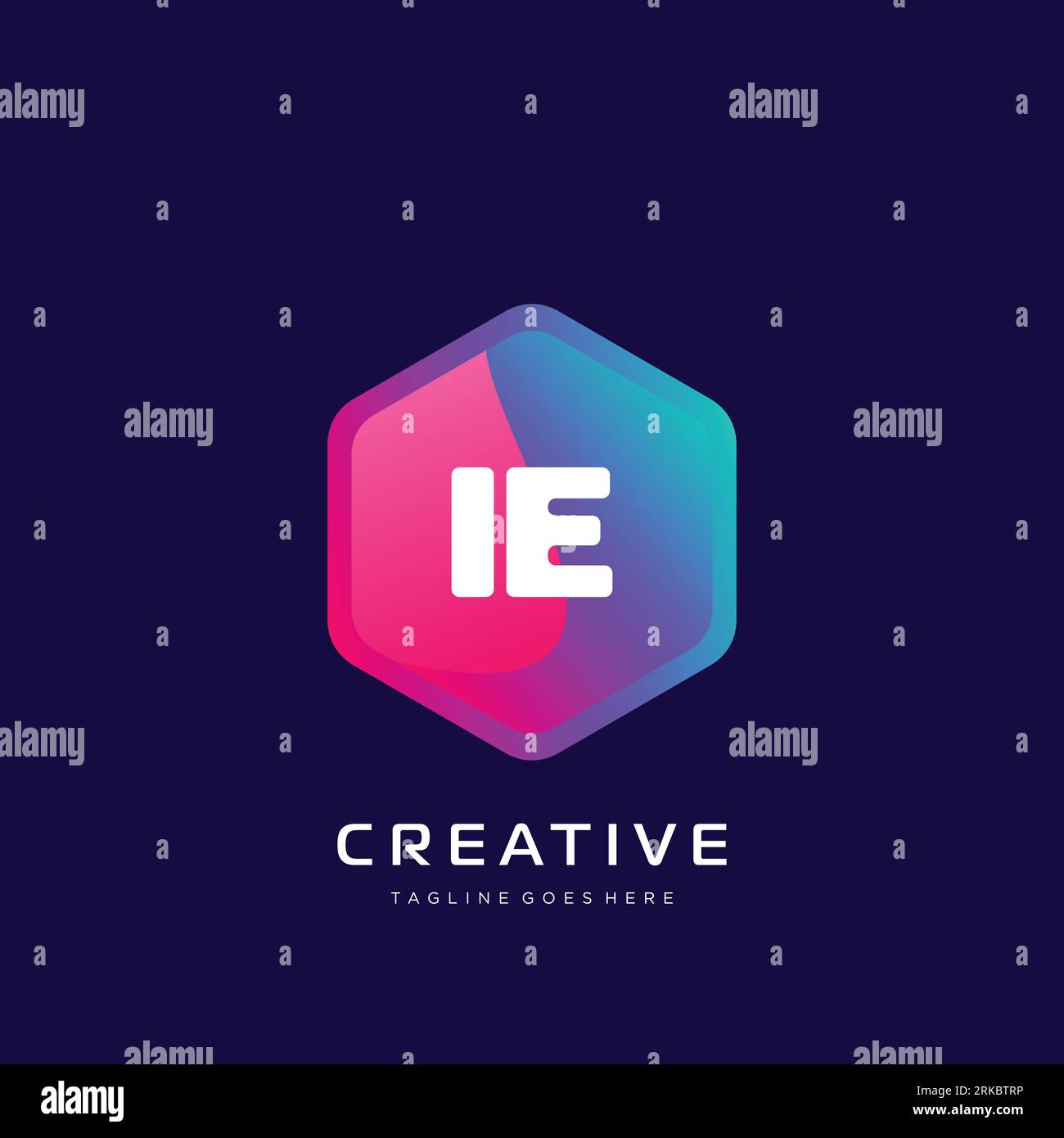 initial logo With Colorful template vector. Stock Vector