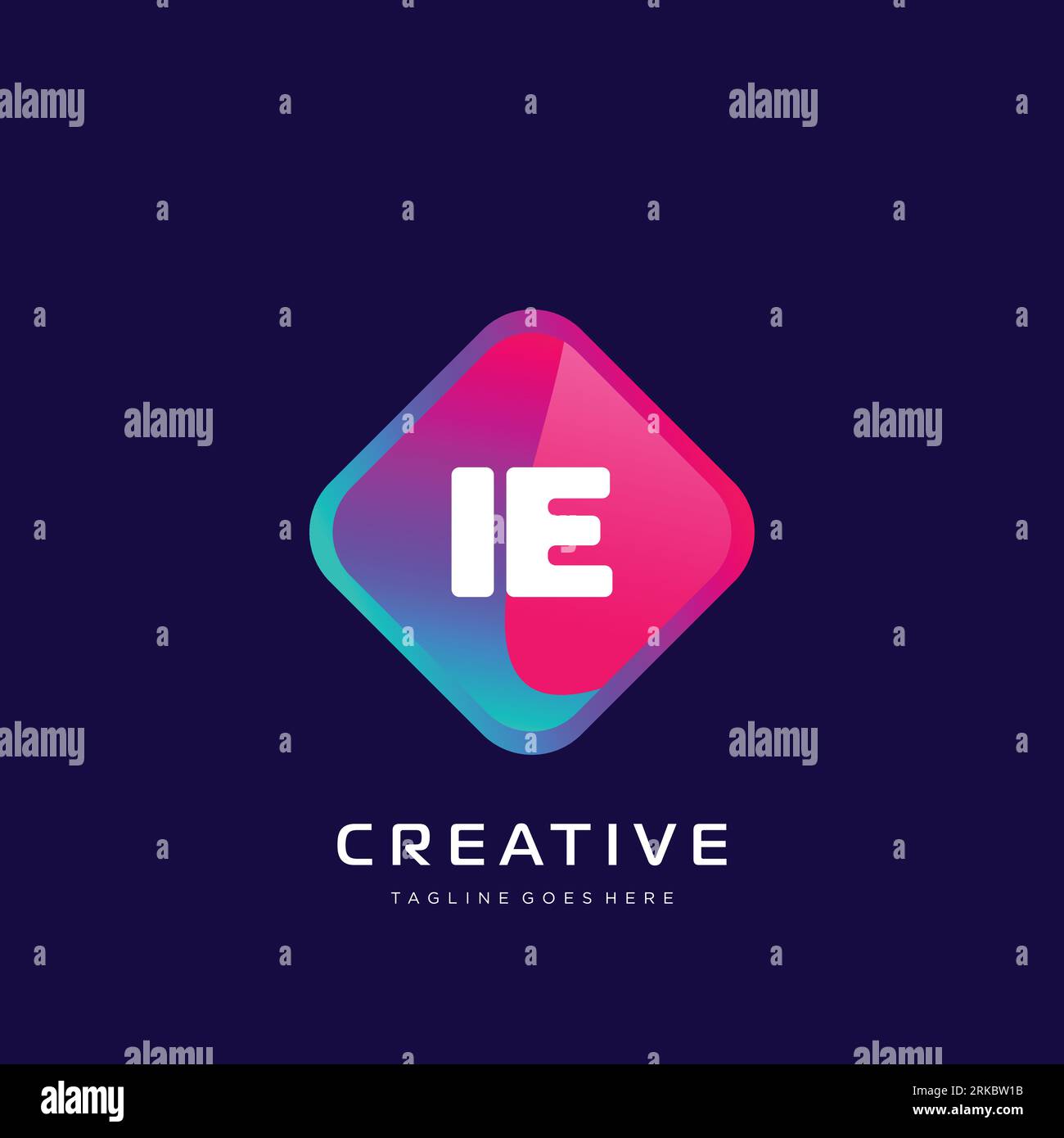 initial logo With Colorful template vector. Stock Vector