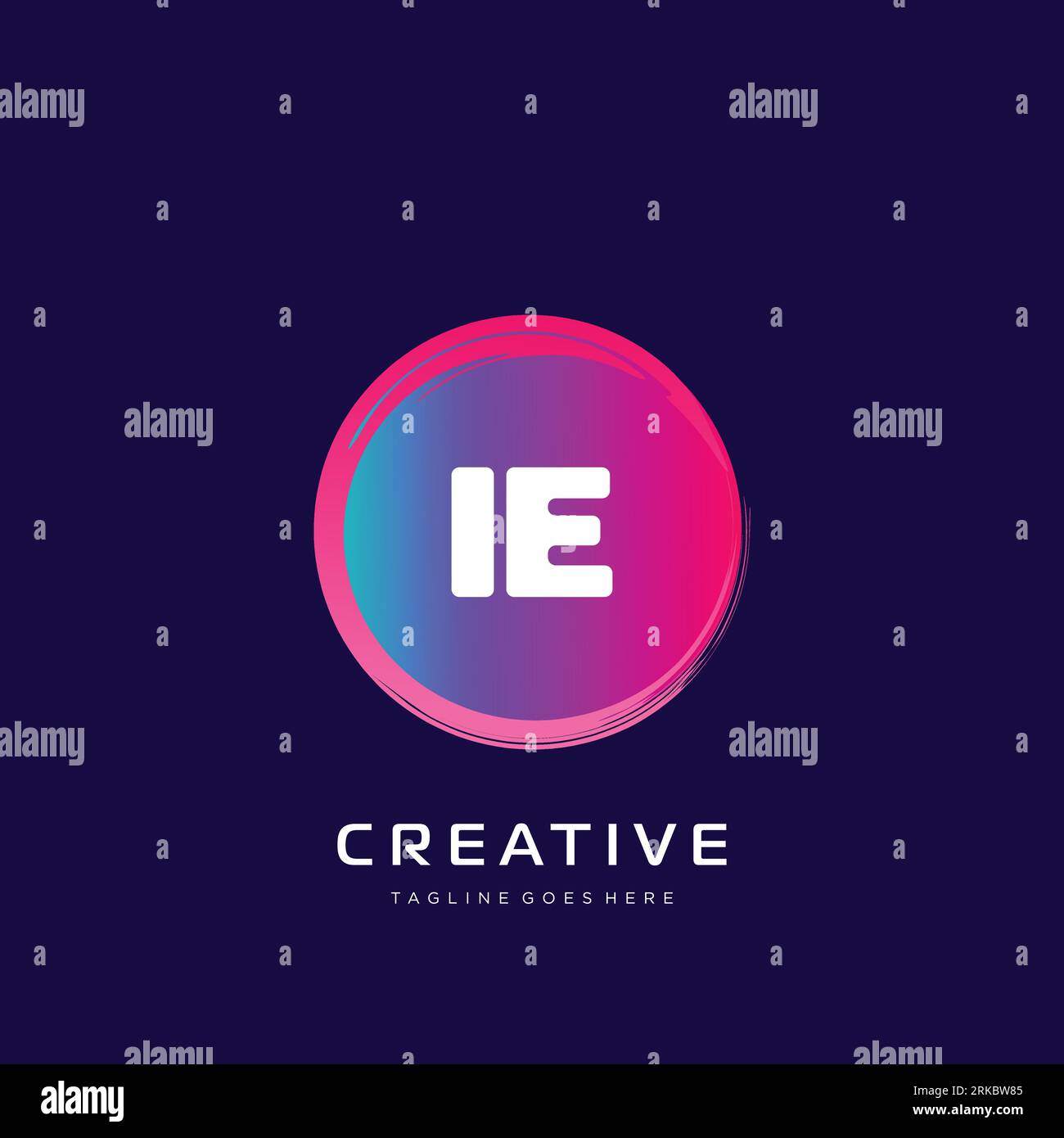 initial logo With Colorful template vector. Stock Vector