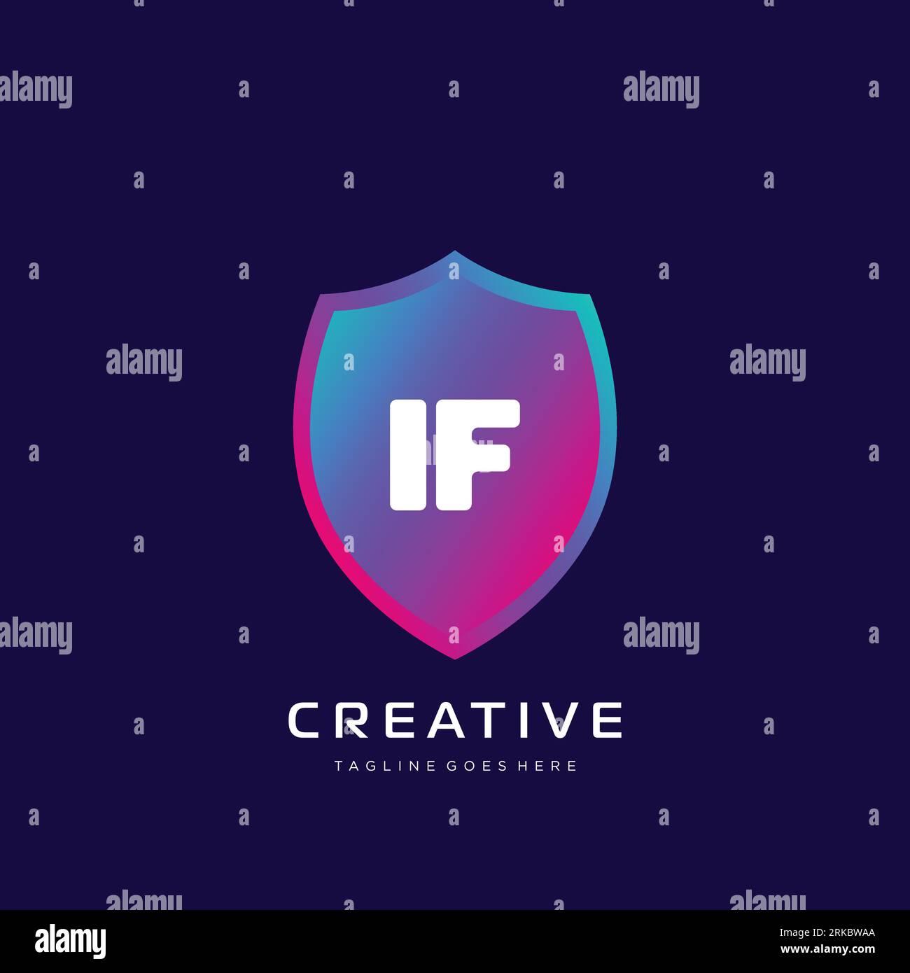 initial logo With Colorful template vector. Stock Vector