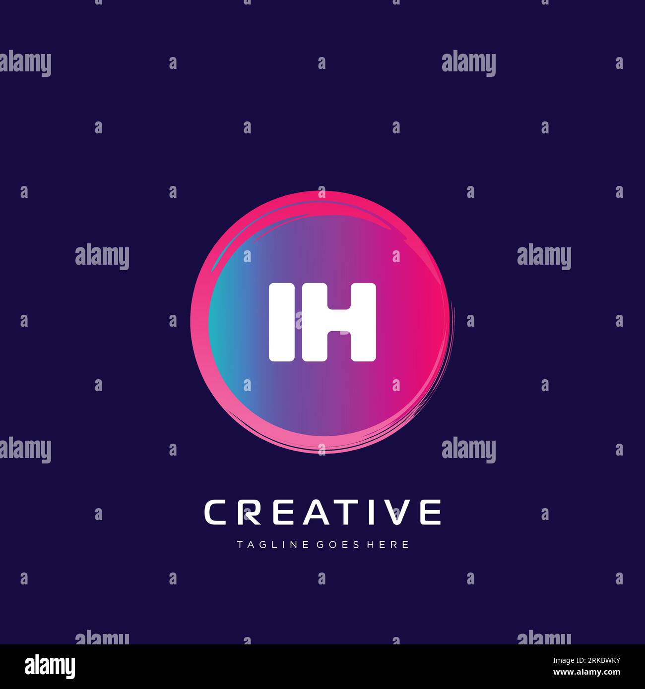 initial logo With Colorful template vector. Stock Vector