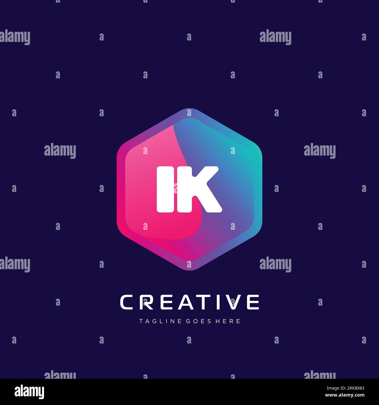initial logo With Colorful template vector. Stock Vector