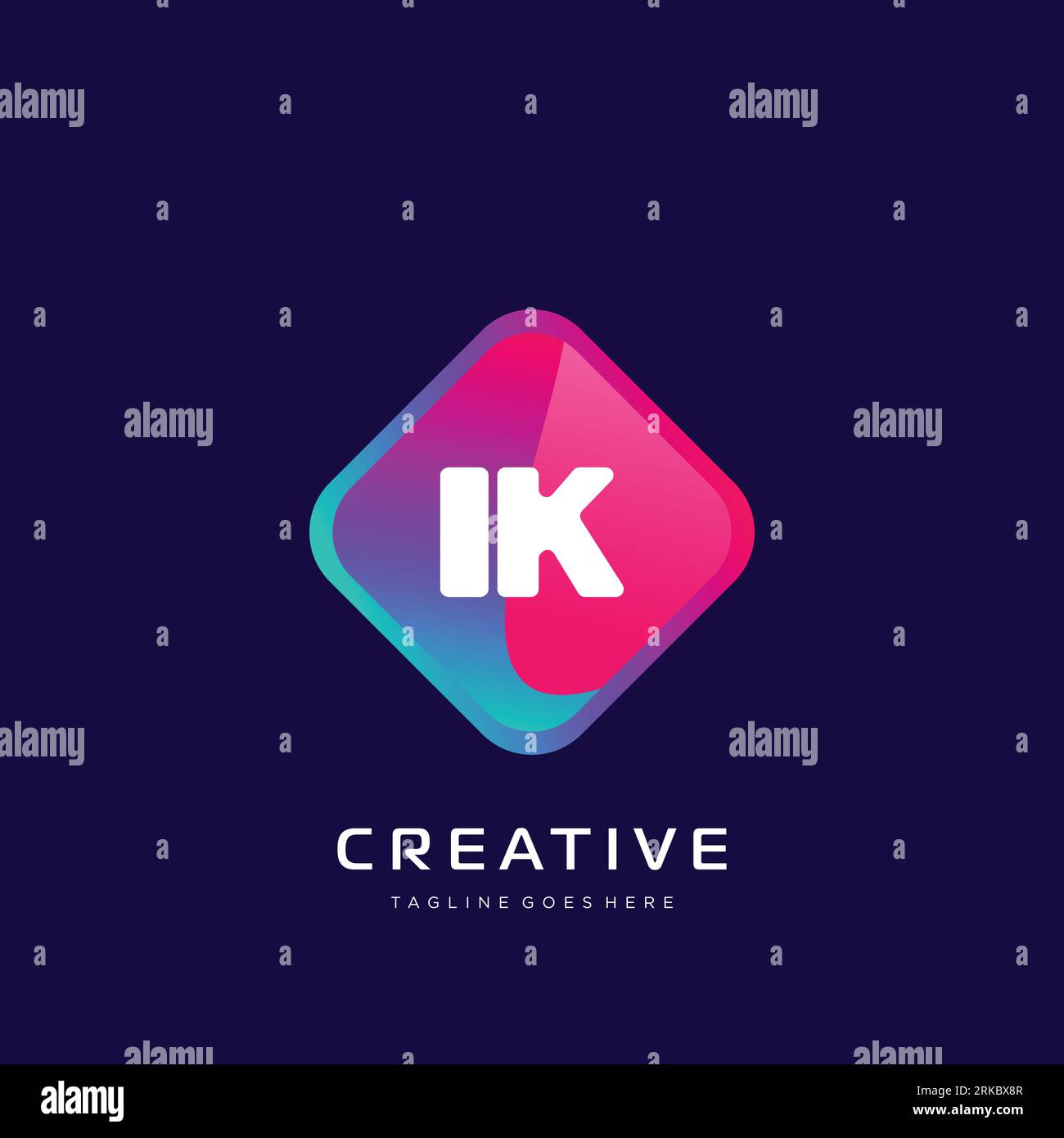 initial logo With Colorful template vector. Stock Vector
