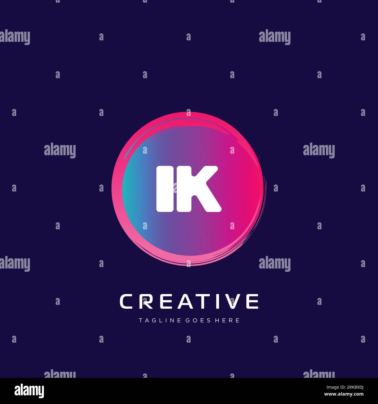 initial logo With Colorful template vector. Stock Vector