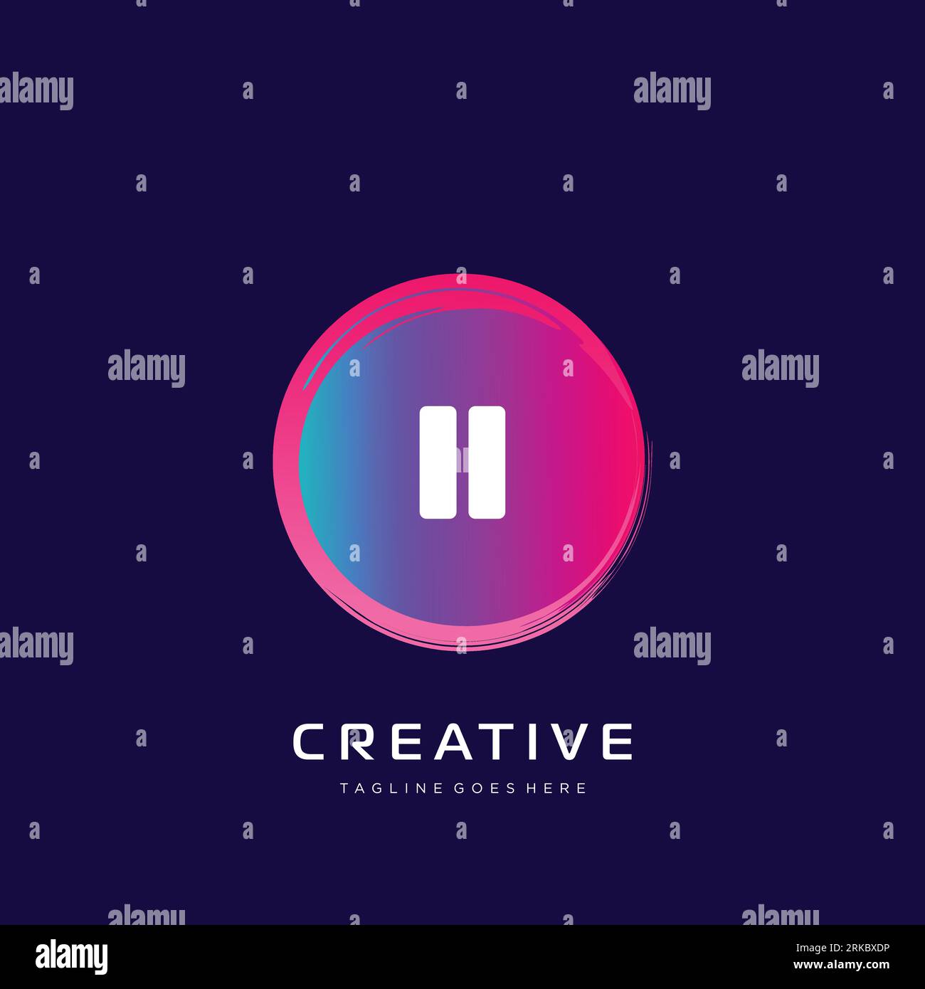 initial logo With Colorful template vector. Stock Vector