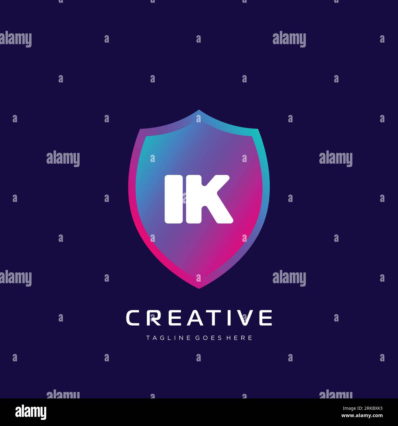 initial logo With Colorful template vector. Stock Vector