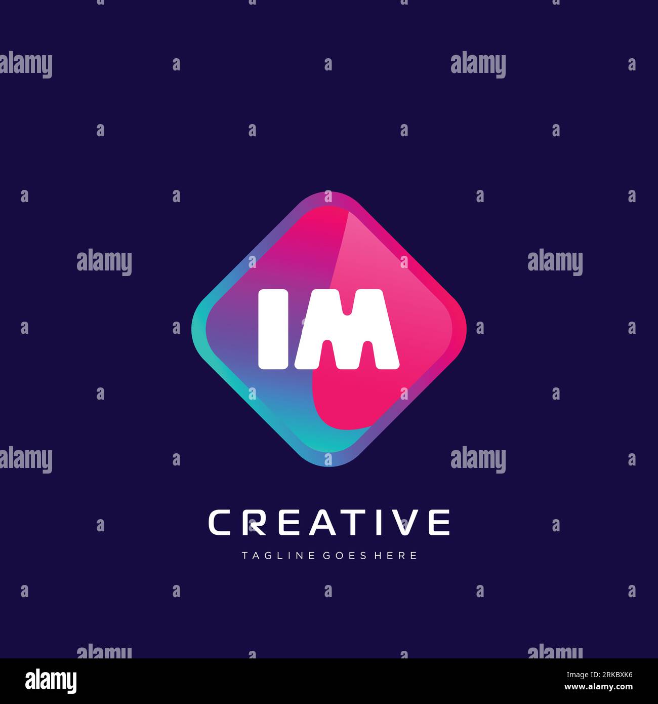 initial logo With Colorful template vector. Stock Vector
