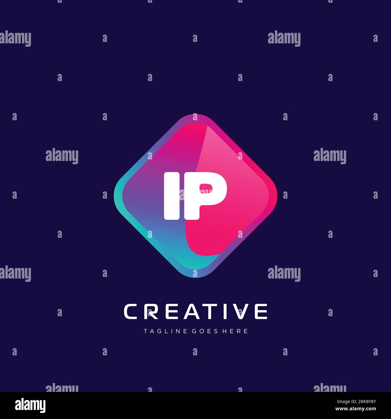initial logo With Colorful template vector. Stock Vector