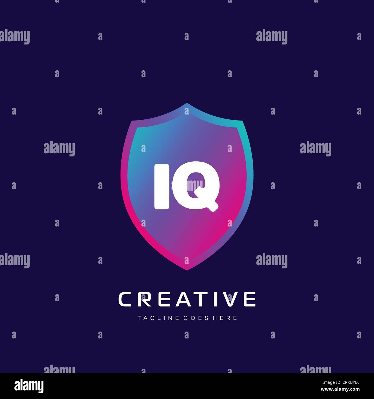 initial logo With Colorful template vector. Stock Vector