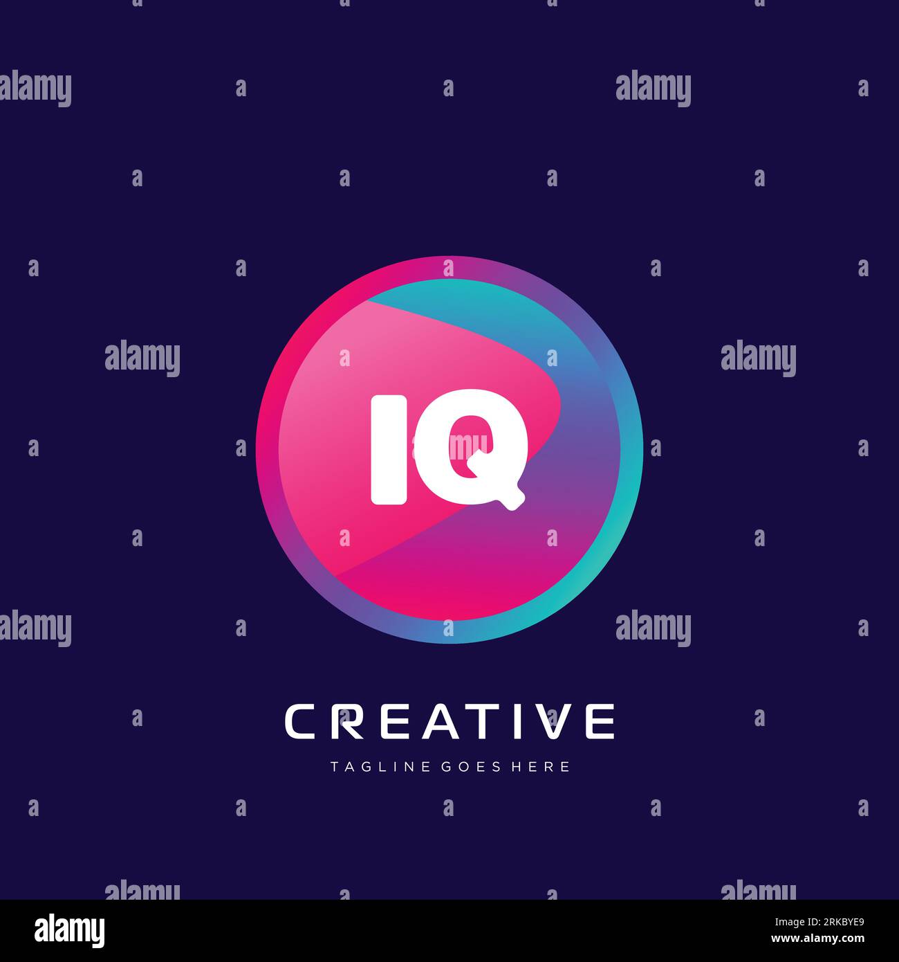 initial logo With Colorful template vector. Stock Vector