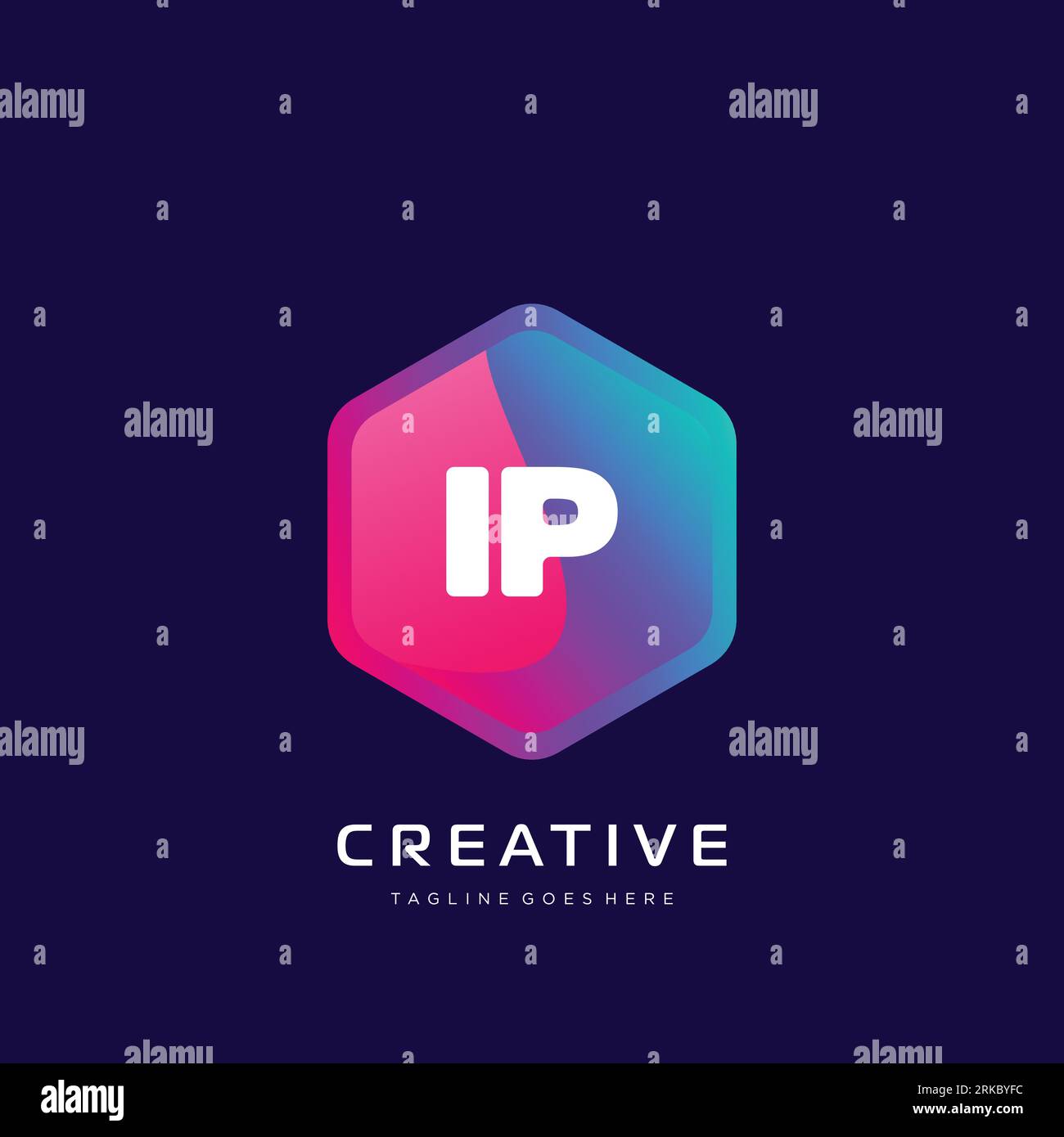initial logo With Colorful template vector. Stock Vector
