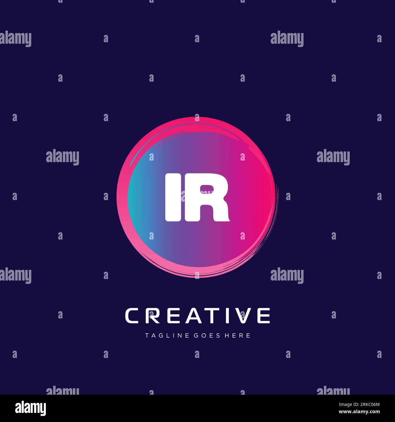 initial logo With Colorful template vector. Stock Vector