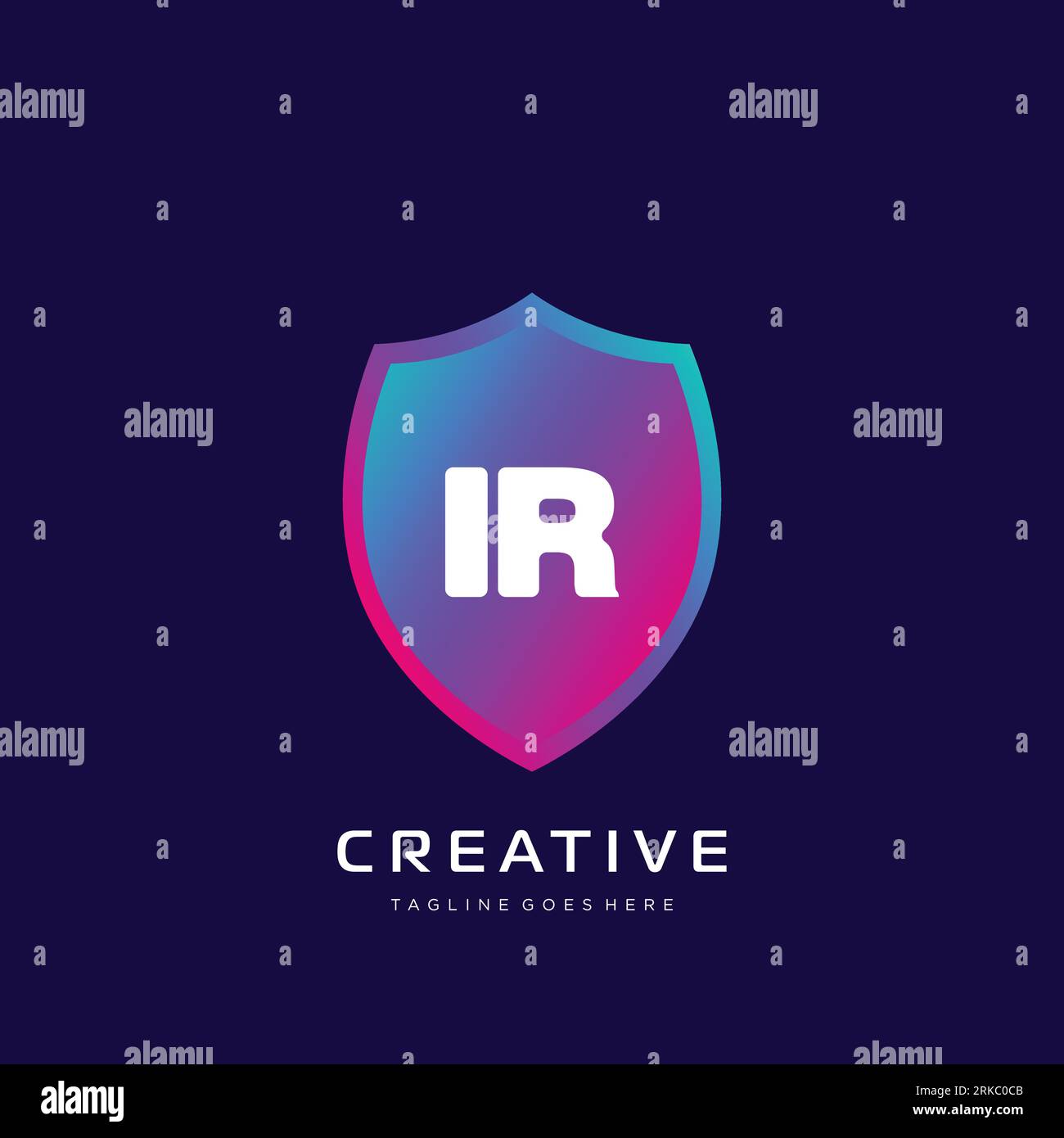 initial logo With Colorful template vector. Stock Vector