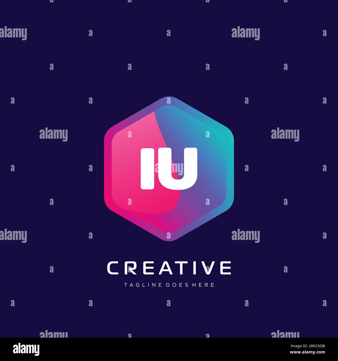 initial logo With Colorful template vector. Stock Vector