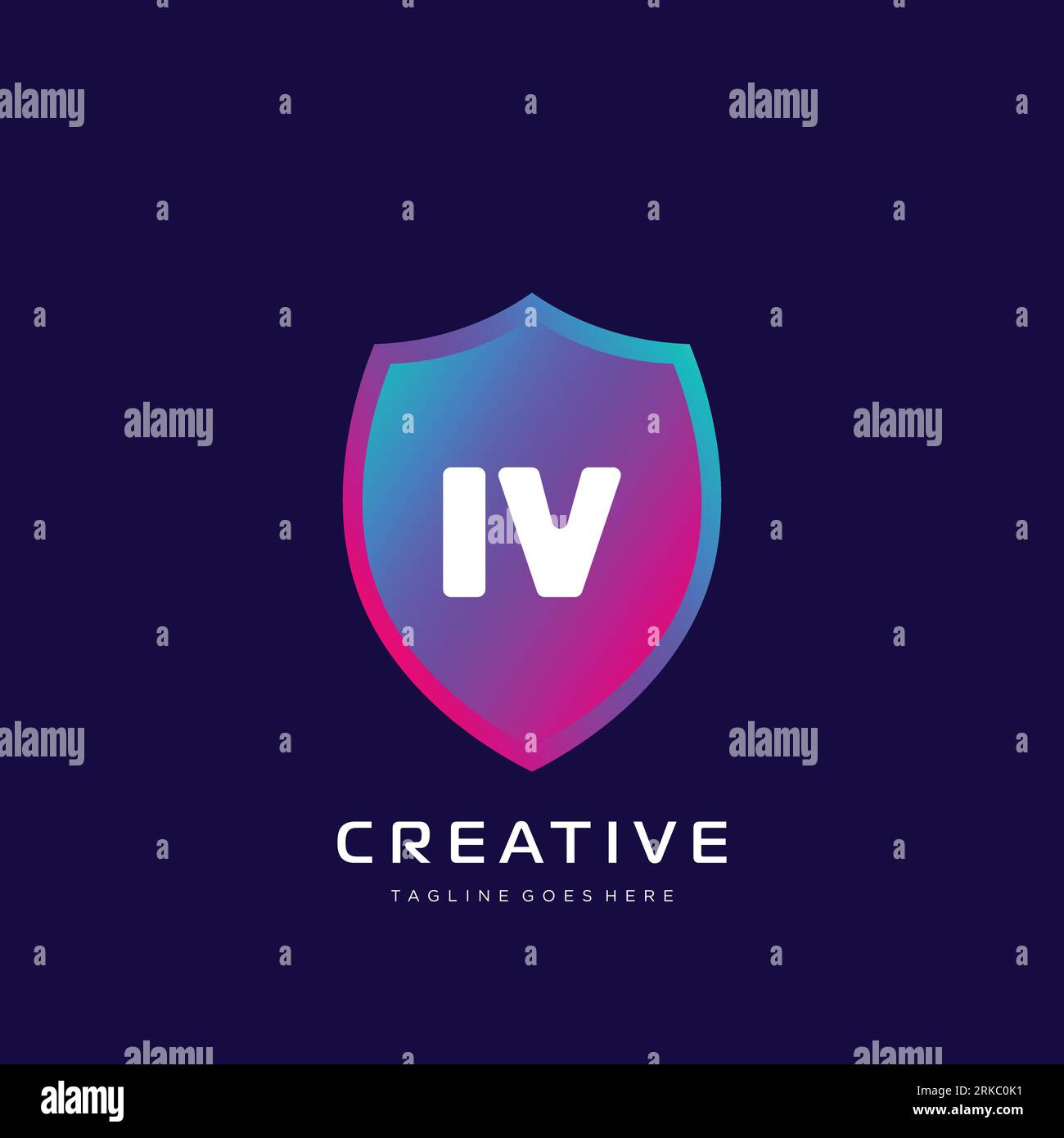 initial logo With Colorful template vector. Stock Vector