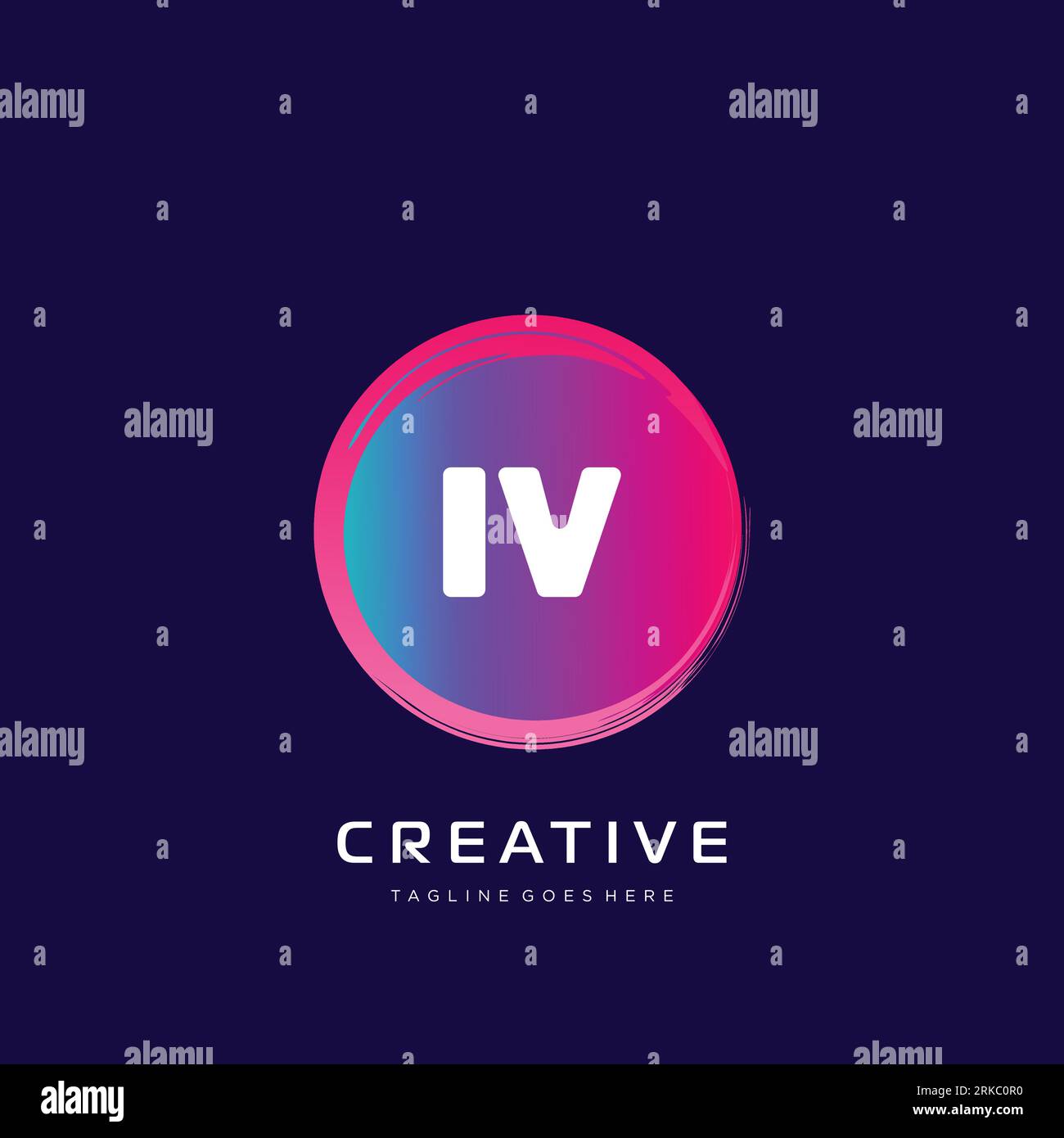 initial logo With Colorful template vector. Stock Vector